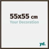 Your Decoration - Cadre photo 55x55 cm - Aluminium - Structure noyer - New York