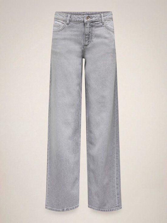 JDY JDYKATIE Low Waist Straight Fit Jeans Light Grey Denim