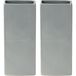 Excellent Houseware Waterverdamper radiator - 2x - grijs - met relief - kunststeen - 18 cm - luchtbevochtiger