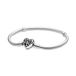 Pandora Moments Dames Armband Zilver 925 Gepolijst Hartje 19 cm Zilverkleurig