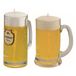 Merkloos Iserlohner Bierkaarsen - 2x st - bierpul en Duits Iserlohner bierpul glas - kaarsen - bier cadeau