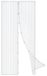 Moustiquaire pour porte - porte simple - avec fermeture magnétique - 208 x 100 cm - 100% polyester - Blanc
