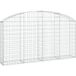 Panier de gabions arqué 200x30x100/120 cm fer galvanisé