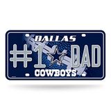 Rico Industries NFL Dallas Cowboys #1 Dad Metal Tag