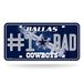 Rico Industries NFL Dallas Cowboys #1 Dad Metal Tag