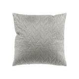 Douceur d'intérieur Kussensloop Daisy grijs, fluweel effen (40 x 40 cm)