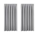 BellaHills Grijze kamer verduisterende raamschaduw en blind licht verminderen en privacybescherming Blackout kort gordijn/draperie voor kinderslaapkamer 66 x 54 inch duif grijs 2 panelen