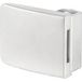 Siso contrepartie SQUARE comme adaptateur pour portes doubles, épaisseur de verre 4 - 5 mm, argent mat