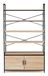 IDMarket 15276 Métal Bois Noir Bois 5 étagères Industriel 1000 mm