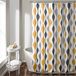 Lush Decor Mid Century Geo douchegordijn, 182 x 182 cm, goud en grijs
