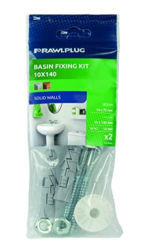 Rawlplug 67480 Sanitaire Bevestigingselementen voor Wastafel/Bidet Kit