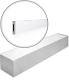 NMC WALLSTYL WD2-box Wandlijst Plint wit 42 m
