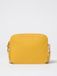 Coccinelle Leather Clutch Bag Yellow Zip Wo