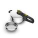 Tefal Mini-snelkookpan, 3 liter, roestvrij staal, snel en eenvoudig koken, compact en veilig, 2 kookprogramma's, geschikt voor alle warmtebronnen, model P2534047