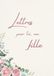 Lettres pour toi, ma fille: Un livre souvenir et cadeau rempli d’amour pour ma fille