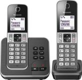 Panasonic Draadloze telefoon KX-TGD322FRG, met antwoordapparaat, 2 handsets, handsfree functie en nummerherkenning