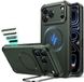 ESR Hoesje Geschikt voor iPhone 17 Pro - Cyber Tough Stand - Compatibel met MagSafe / Qi2 - Back Cover met Standaard - Kickstand - Camera Control - Groen