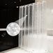 OTraki Douchegordijn 180 x 200 cm 3D Semi-transparant Badgordijn EVA Waterdicht Anti Schimmel Badkamergordijn met 12 Douchegordijn Haken Wasbaar Shower Curtain voor Badkamer Badkuip