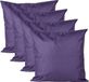 Anna's collection Coussins d'extérieur ou de jardin - 4x - Violet - 60 x 60 cm - intérieur/extérieur - Coussins de banc de jardin
