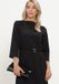 Freebird Freebird midi jurk met ceintuur - zwart