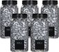Mica Decorations decoratie steentjes - 5x - zilver - 650ml