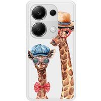 Xiaomi Redmi Note Funny girafe Verstevigd hoesje met sublimatie bedrukking