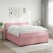 vidaXL Boxspringbed met matras Roze 160 x 200 cm Fluweel