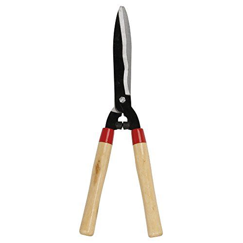 Greengeers 90210 heggenschaar, houten handvat, beige/grijs