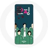 Maniacase Etui voor Samsung Galaxy A71 Inktvis Spel Poster Karakters Kunst