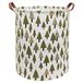 Sanjiaofen Grote opbergbakken, canvas stoffen wasmand opvouwbare opbergmanden voor thuis, kantoor, speelgoedorganizer, woondecoratie (boom)