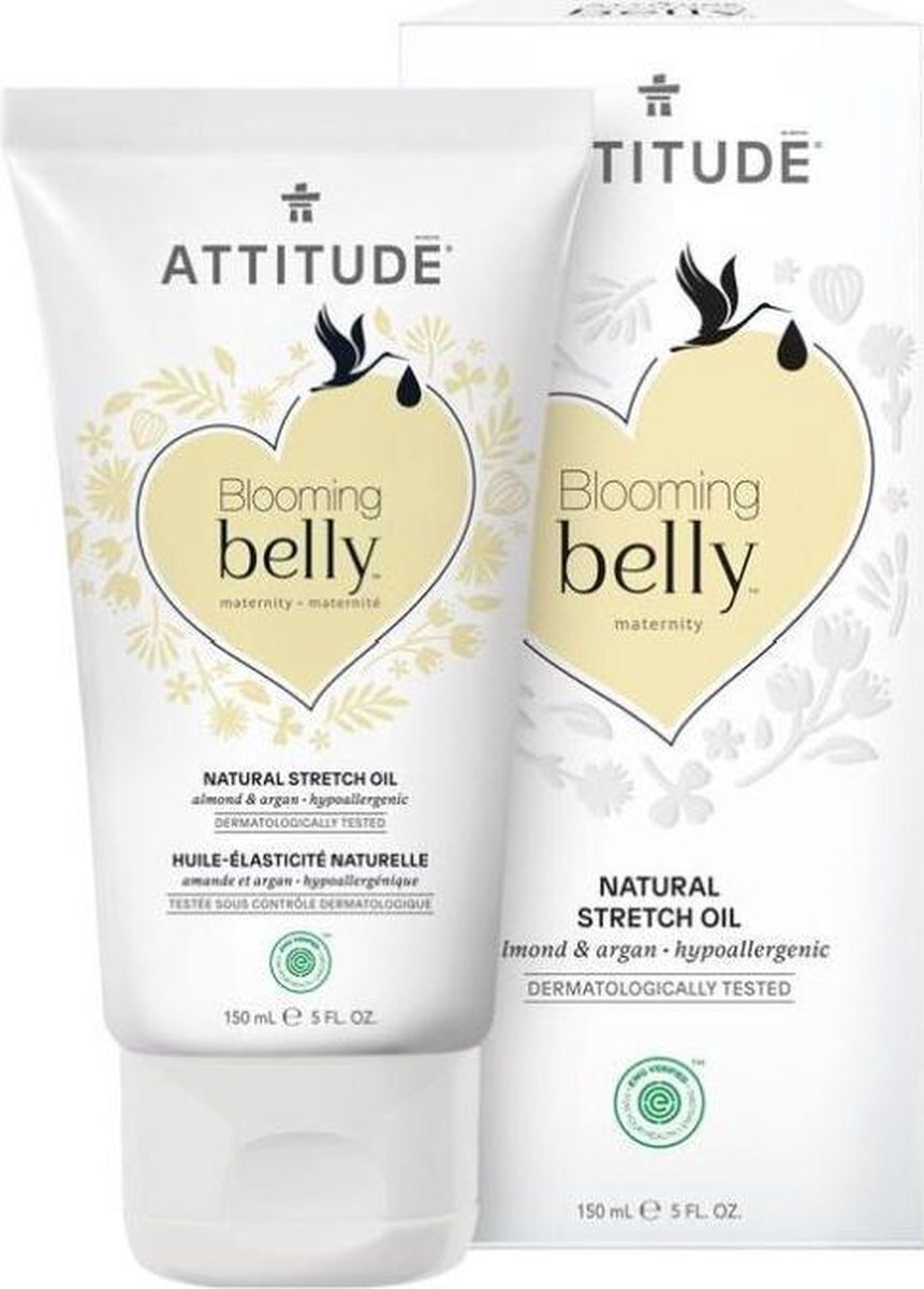 Attitude - Blooming Belly Anti zwangerschapsstriemen striae olie - Striemen olie - Amandel en Argan striae olie - Natuurlijke striae olie