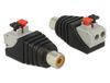 Delock 65565 RCA Adapter Zwart, Grijs, Rood