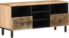 vidaXL meuble TV 100x33x46 cm bois de manguier massif