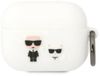 Karl Lagerfeld - Serie Karl & Choupette - Étui AirPods Pro en silicone - Blanc