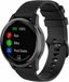 By Qubix Qubix Sportband met motief - Zwart voor Garmin Venu / Sq / Sq2 / 2 plus