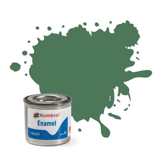 Humbrol Emailverf Mat - 14 ml - No. 101 Mid Green