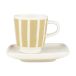 Marimekko Tasse expresso avec soucoupe Piccolo White-sand, 5 cl