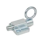 Ganter Normelemente | Rastbouten met trekring, om vast te schroeven, met vergrendeling, GN 722.6-14-20-C-ZB, verzinkt, bouten diameter 14 mm