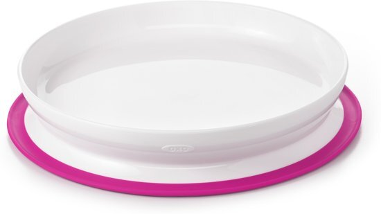 OXO Tot Stick & Stay Plate / Bord Pink