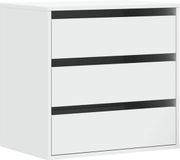 vidaXL Ladekast - 60x41x58 cm - Wit - Bewerkt Hout