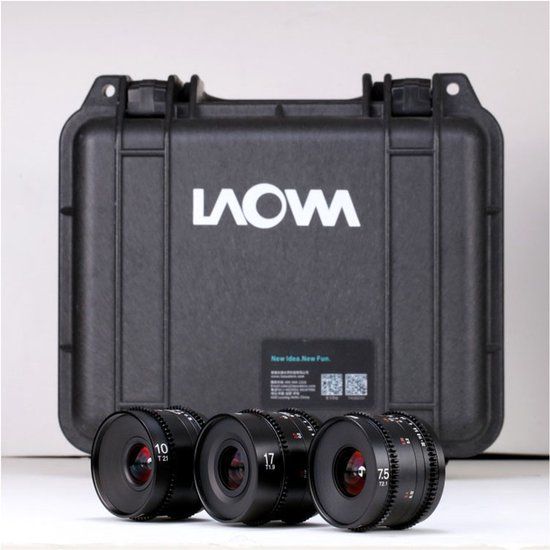 Laowa MFT Cine Prime 3-Lens Bundel 7.5mm + 10mm + 17mm