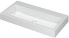 Wastafel INK Momento Wastafel Polystone met 2 Kraangaten - 900x450x90 mm - Glans Wit