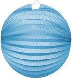 Wefiesta Lampion Rond 25 Cm Papier Lichtblauw