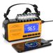 Radio de secours à énergie solaire, FM/AM, à manivelle, batteries 10000mAh, banque d'alimentation mobile, lampe de poche, signal de détresse