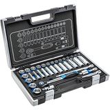 Högert HT1R465 gereedschapsset, zwart/blauw, 3/8"