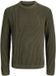 Jack & Jones Pull Homme coupe regular Vert S Col rond Adultes