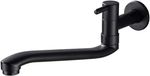 Wan GmbH Robinet mural noir eau froide pour machine à laver, jardin et piscine, acier inoxydable 20,80 cm multicolore 3 ans de garantie non