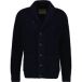 Gant Cardigan en mélange de laine côtelé