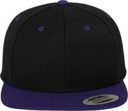 Flexfit - Classic Snapback Twee Kleuren Pet - Zwart / Paars