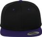 Flexfit - Casquette classique snapback deux couleurs - Noir / Violet